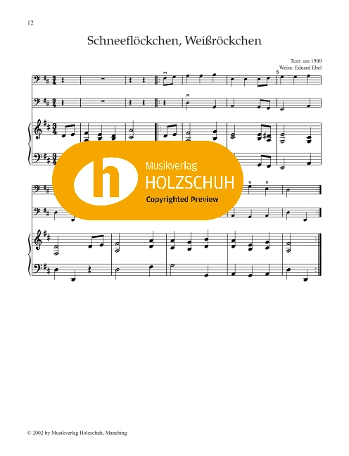 Schneeflöckchen, Weißröckchen